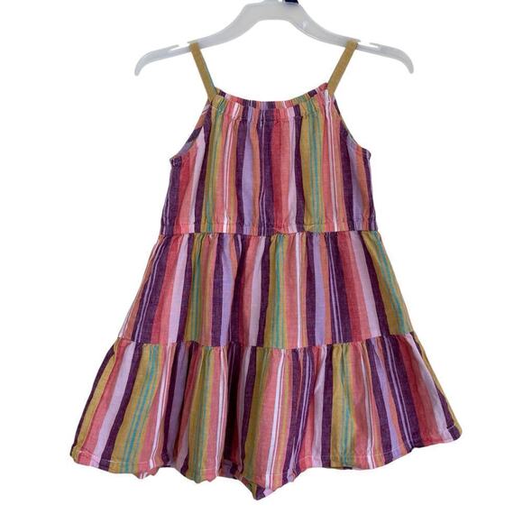 Girls Tea Collection & Carters Bundle Linen Blend Dresses Spring Summer 4/4T - Picture 5 of 16